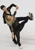 14-15フィギュアスケートグランプリ（GP）シリーズ第5戦、エリック・ボンパール杯（Trophee Eric Bompard 2014）、アイスダンス・フリーダンス（FD）。演技に臨むマディソン・ハベル（Madison Hubbell）/ザカリー・ダナヒュー（Zachary Donohue）組（2014年11月22日撮影）。(c)AFP/ROMAIN PERROCHEAU