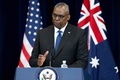 米首都ワシントンで記者会見するロイド・オースティン国防長官（2022年12月6日撮影）。(c)SAUL LOEB / AFP