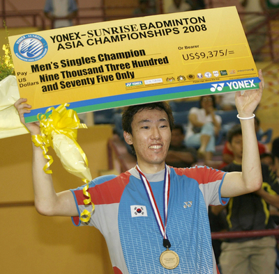 バドミントン・アジア選手権2008 ソンファンが男子シングルスを制す