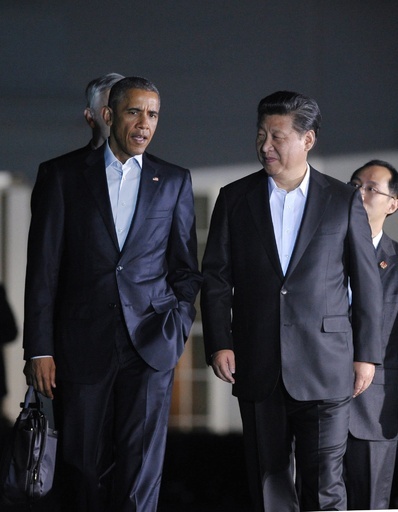 オバマ米大統領、習近平中国主席を「ニーハオ」と歓迎