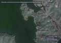 ロシア極東カムチャツカ半島沿岸部を撮影した衛星写真。ロシア国営宇宙企業ロスコスモス提供（2020年9月27日撮影）。(c)AFP PHOTO / Russian Space Agency Roscosmos / handout