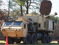 米バージニア（Virginia）州クアンティコ（Quantico）の米海兵隊基地で車両に搭載された最新の非殺傷兵器「アクティブ・ディナイアル・システム（ADS）」（2012年3月9日撮影）。(c)AFP/Paul J. Richards