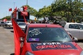 ブラジルの首都ブラジリアで行われたジャイル・ボルソナロ大統領の退陣を求めるデモ（2021年1月23日撮影）。(c)Sergio Lima / AFP