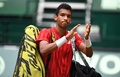 男子テニス、ノベンティ・オープン、シングルス準決勝。敗れたフェリックス・オジェ・アリアシム（2021年6月19日撮影）。(c)CARMEN JASPERSEN / AFP