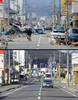 東日本大震災の被災地の震災直後の様子と、2012年1月の様子。

写真上は岩手県大船渡市の津波被災地（2011年3月14日撮影）。写真下は現在の様子（2012年1月15日撮影）。(c)AFP/TOSHIFUMI KITAMURA/TORU YAMANAKA