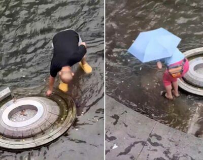 ソウル清渓川の「幸運のコイン」を持ち去る男女、動画拡散で批判