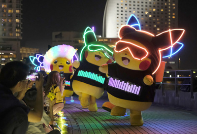 【今日の1枚】ピカチュウ輝く夏の夜