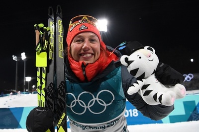 ダールマイヤーが今大会2冠、バイアスロン女子10キロ追い抜きで金