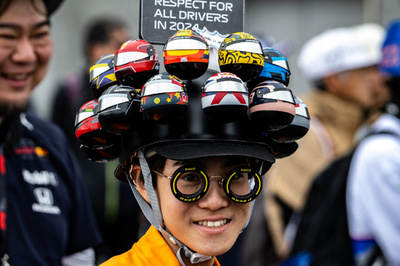 【今日の1枚】鈴鹿に現れた熱烈ファン、推しは全チーム