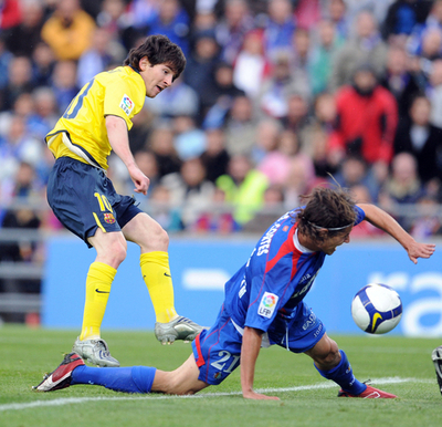 バルセロナ メッシのゴールでヘタフェに勝利