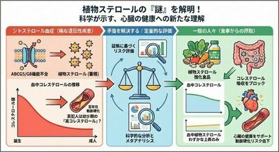 【埼玉医科大学】植物ステロールパラドックスの正体に迫る ― 動脈硬化への「有益性」と「悪影響」の矛盾に対する定量的再検証