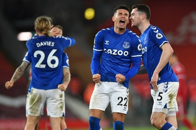 エバートンが22年ぶり敵地でのダービー制す リバプール4連敗