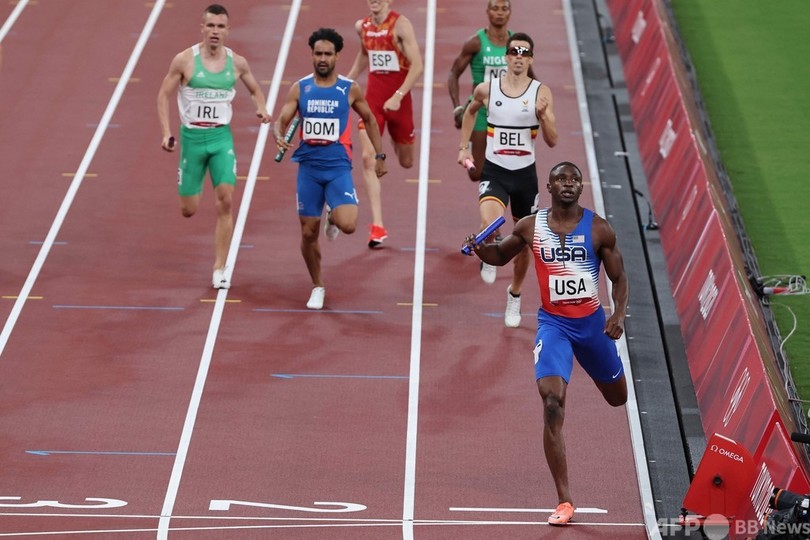 米国が陸上混合4×400mリレー予選で失格 バトンパス時にミス
