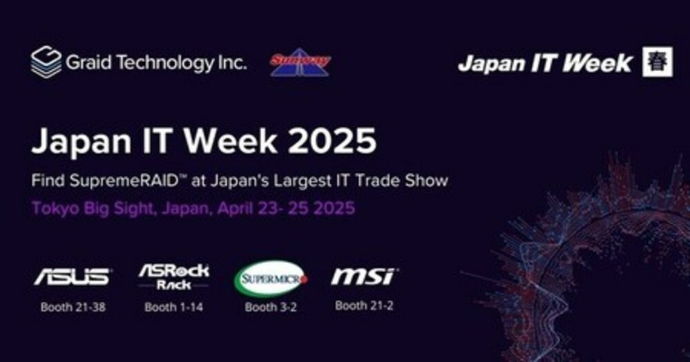 GPU RAIDの未来を拓く！Graid Technology、Japan IT Week Spring 2025で革新的ソリューションを発表
