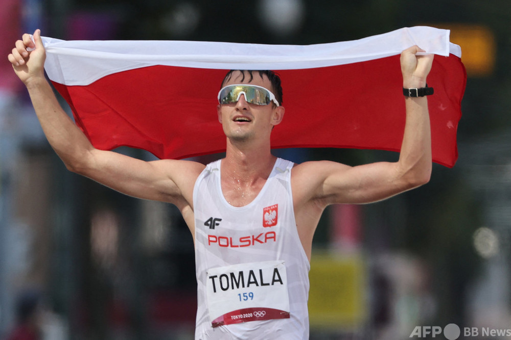 ポーランドのトマラが金 東京五輪 男子50キロ競歩 写真5枚 国際ニュース Afpbb News