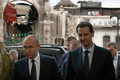 シリアの首都ダマスカスでモスクを訪れたバッシャール・アサド大統領（右）とロシアのウラジーミル・プーチン大統領。シリア国営シリア・アラブ通信（SANA）提供（2020年1月7日公開、資料写真）。(c)AFP PHOTO / HO / SANA