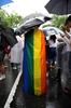 台湾・台北の立法院前に集まった同性婚賛成派（2019年5月17日撮影）。(c)Sam YEH / AFP