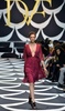都内で発表された「ダイアン フォン ファステンバーグ（Diane von Furstenberg）」の14/15年秋冬コレクション（2014年3月19日撮影）。(c)AFP／Yoshikazu TSUNO