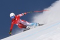 北京冬季五輪、アルペンスキー女子滑降に臨むスイスのコリーヌ・スッター（2022年2月15日撮影）。(c)Fabrice COFFRINI / AFP