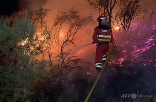 スペイン北西部で山火事 1000人以上が避難