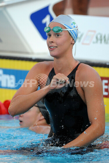 ペレグリニ 女子200メートル自由形準決勝で世界新、世界水泳 写真7枚