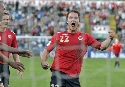 ＜サッカー 欧州選手権2008・予選＞ノルウェー 4点を奪いマルタに快勝