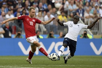 【写真特集】今大会初のスコアレスドロー、デンマーク対フランス