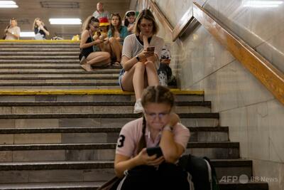 ウクライナ政府庁舎、ロシア軍攻撃で屋上と上層階損傷