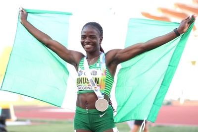 アムサンが女子100mハードルで金、世界陸上