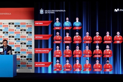 スペインがW杯登録メンバー23人を発表、チェルシーからモラタら外れる
