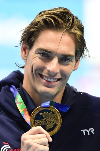 ラクールが男子50メートル背泳ぎ連覇、第16回世界水泳