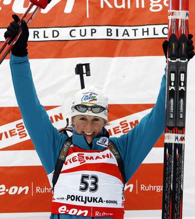 サンドリーヌ・ベリ 第3戦女子7.5キロメートル・スプリントで優勝