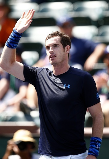 マレー快勝で8強入り、BNPパリバ・オープン