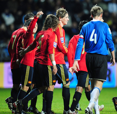 スペイン アウェーでエストニア下し3戦全勝、W杯予選