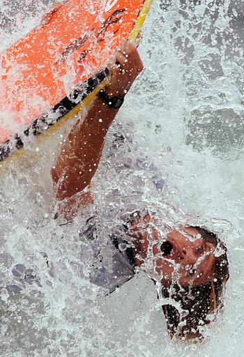 リオでボディーボードの世界大会