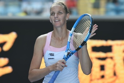 プリスコバがムグルサに快勝、3年連続の全豪OP準々決勝へ