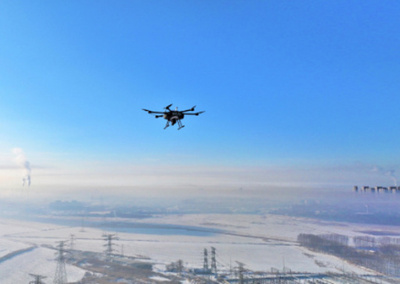 中国の水素動力ドローン 初めて極寒環境下での電力網点検に投入