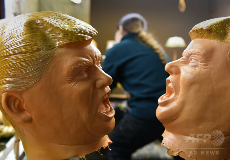 トランプ大統領の注目度占う？そっくりマスク製造量　埼玉