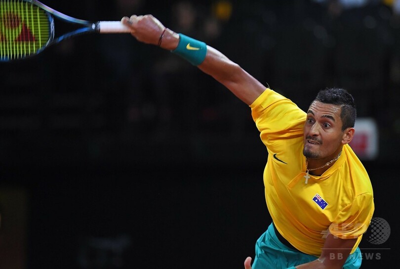 「真剣さ欠く」キリオスが勝利、豪とベルギーの初日は1勝1敗に デ杯