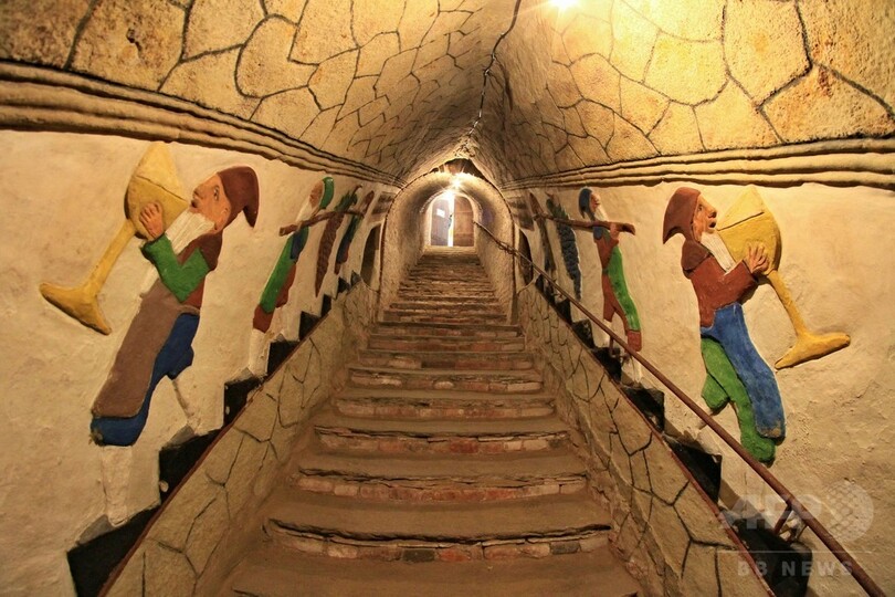 人魚や小人たちがお出迎え、幻想的なワイン貯蔵庫 チェコ