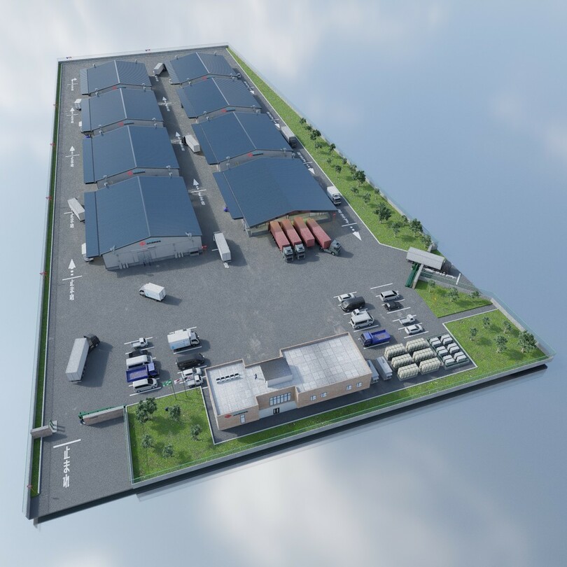 大阪府高石市に危険物倉庫8棟を建設