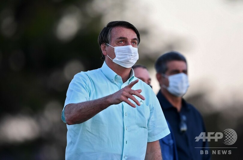 ブラジル大統領、コロナ対応で批判浴びるも支持率上昇 世論調査