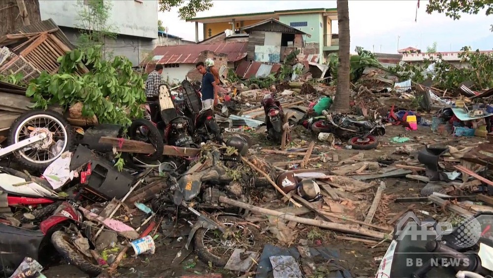 動画 インドネシアのm7 5地震 津波 死者384人 重傷者は約540人 写真1枚 国際ニュース Afpbb News