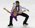 14-15フィギュアスケートグランプリ（GP）シリーズ第5戦、エリック・ボンパール杯（Trophee Eric Bompard 2014）、アイスダンス・フリーダンス（FD）。演技に臨むパイパー・ギレス（Piper Gilles）/ポール・ポワリエ（Paul Poirier）組（2014年11月22日撮影）。(c)AFP/ROMAIN PERROCHEAU