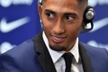スペイン1部リーグのFCバルセロナに加入し、会見に臨むラフィーニャ（2022年7月15日撮影）。(c)Pau BARRENA / AFP