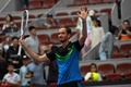 テニス、中国オープン、男子シングルス1回戦。勝利を喜ぶダニール・メドベージェフ（2023年9月29日撮影）。(c)Pedro PARDO / AFP