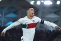 サッカー欧州選手権予選、グループJ、ルクセンブルク対ポルトガル。先制点を喜ぶポルトガルのクリスティアーノ・ロナウド（2023年3月26日撮影）。(c)Kenzo TRIBOUILLARD/ AFP