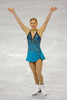 フィギュアスケート四大陸選手権2009（%%ISU Four Continents Figure Skating Championships 2009%%）女子シングル・フリースケーティング（FS）で2位の117.01点を記録し、合計183.91点で総合3位に入ったカナダのジョアニー・ロシェット（%%Joannie Rochette%%）。（2009年2月6日撮影）(c)AFP/Getty Images/Matthew Stockman