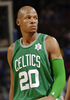 09-10NBA、オーランド・マジック（%%Orlando Magic%%）対ボストン・セルティックス（%%Boston Celtics%%）。試合はセルティックスが86-77で勝利した。写真は18得点を記録したセルティックスのレイ・アレン（%%Ray Allen%%）。（2009年12月25日撮影）(c)AFP/Getty Images/NBAE/Fernando Medina