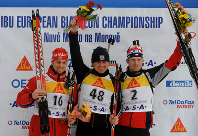 バイアスロン欧州選手権2008 グーセフ 男子スプリント制す